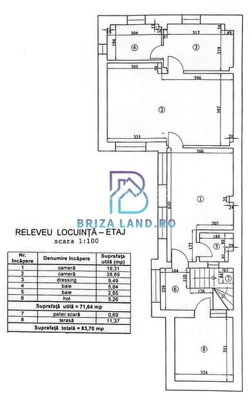 1 Mai, Domenii, casa S+P+E, 4 camere, 3 bai, teren 161mp deschidere 8m - 2
