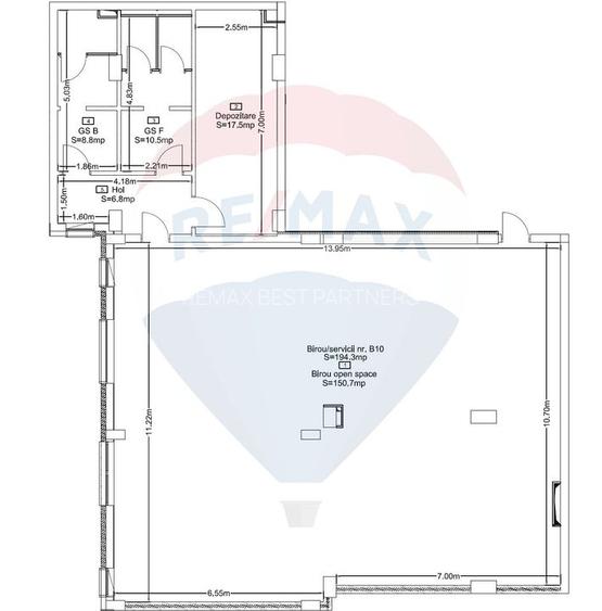 Spatiu de birouri de vanzare, 194 mp, zona Marasti - 8