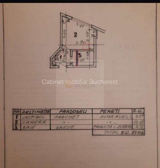 Garsoniera  | Vedere catre bulevard  |  Kogalniceanu - Cismigiu - 10