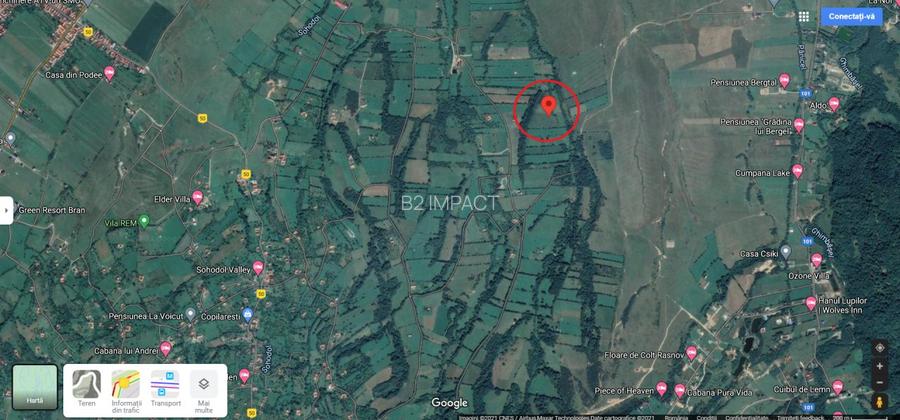 Teren 8,310 mp Sohodol, Bran, jud. Brasov - 2