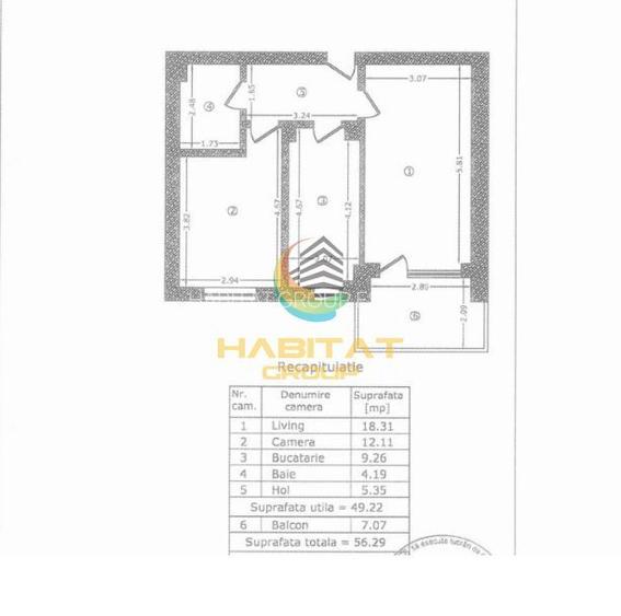 Apartament 2 Camere Decomandat Sector 4 Grand Arena 56 Mp - 11
