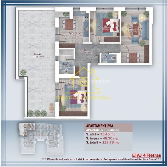 3 Cam–126.70 mp–TITAN-PALLADY– Terasa 51mp – Încălzire pardoseală - 2026 - 4