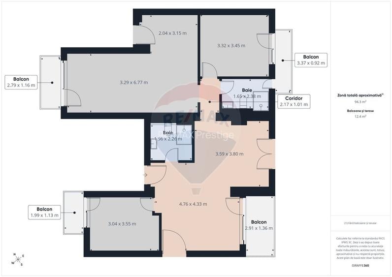 Apartament 4 camere nemobilat de închiriat, bloc nou zona Banu Manta - 7