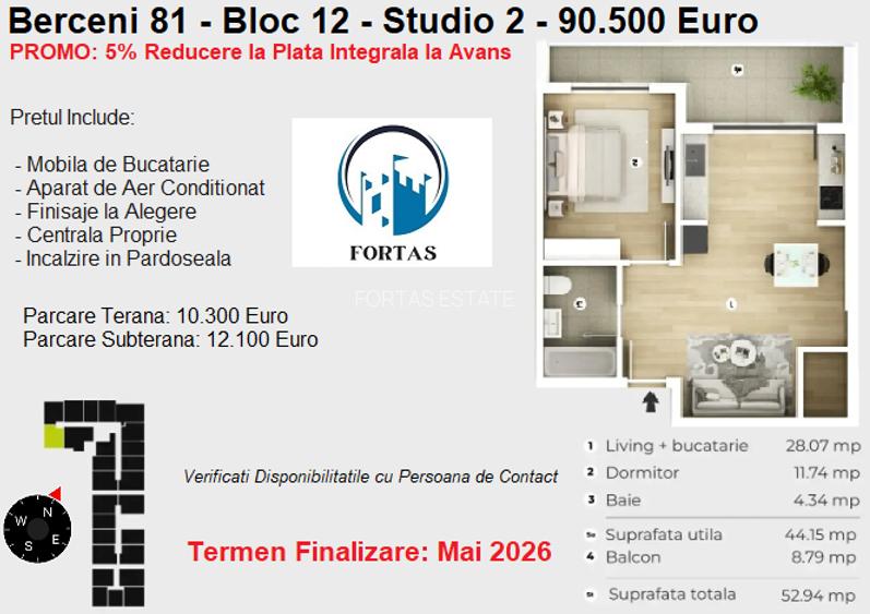 Apartament Modern si spatios etaj intermediar - 6