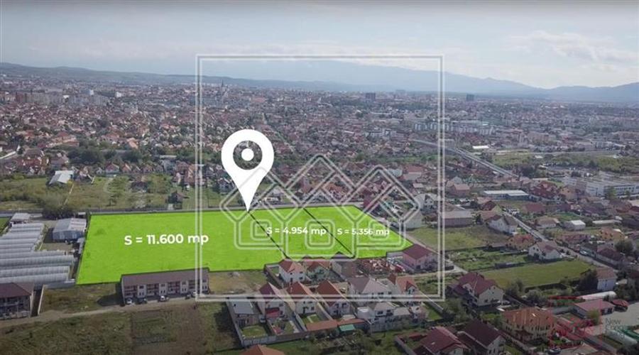 Teren de vanzare in Sibiu - intravilan - 5356 mp - pterab. investitie