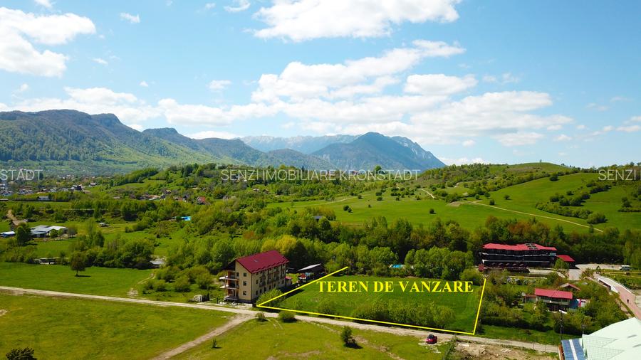 Teren superb in Bran cu parau in spatele lui - 2