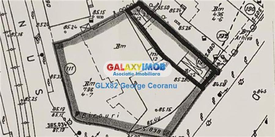 Vanzare teren1500mp , Unirii Casa Poporului, Uranus  POT 70%,CUT 3 - 3