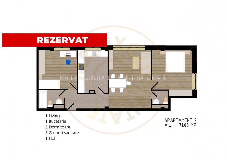 Zorilor Residence, Apartamente Noi 2-3-4 camere - Str. Zorilor - Carei - 9