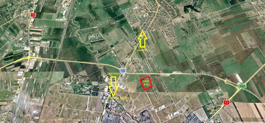 Teren intravilan str Narciselor bulevardul Brasov Sanpetru - 2