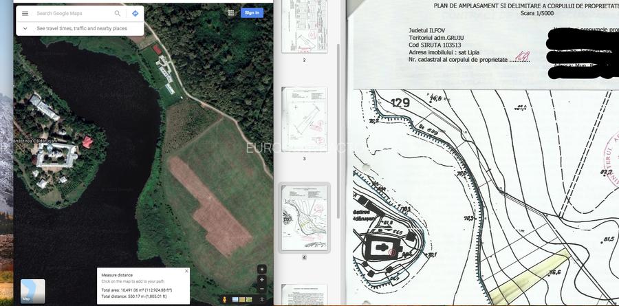 Teren Snagov Lac Caldarusani ideal investitie dezvoltare proprietati de lux - 3