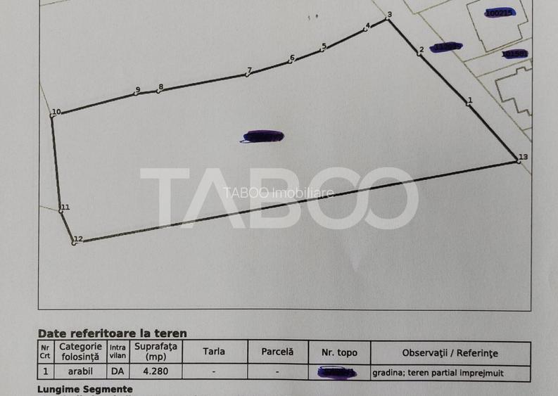 Teren intravilan 4280 mp acces la drum si utilitati zona deosebita - 12