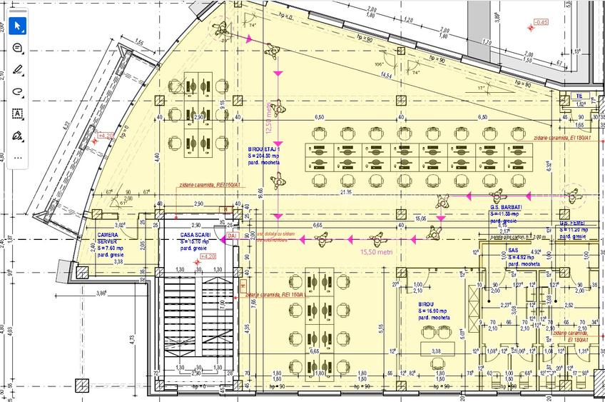 Spatii birouri, medical s.a., de la 100mp la 200mp, Niciman Pasaj Bancila - 9