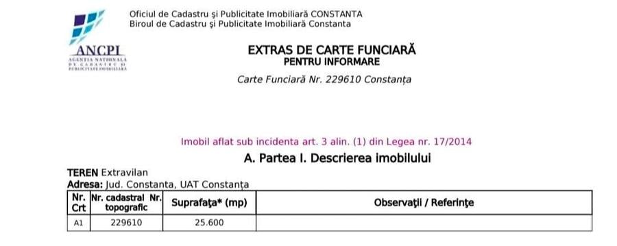 Potențial Industrial/Agricol: Teren 25.600 mp, Constanța - Str. Crișului - 2