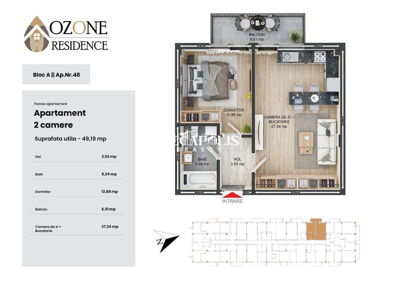 Apartament 2 camere | Parcare | Mobilat Premium | Ozone Residence - 4