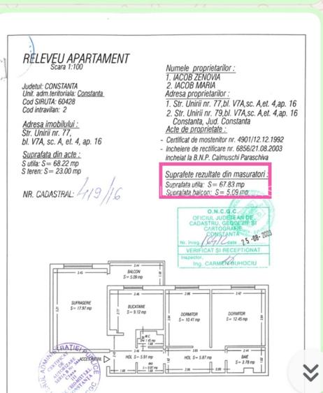 3 Camere Decomandat 2 Bai tip Brașov | Faleza Nord, Str. Unirii | Comision 0% - 1