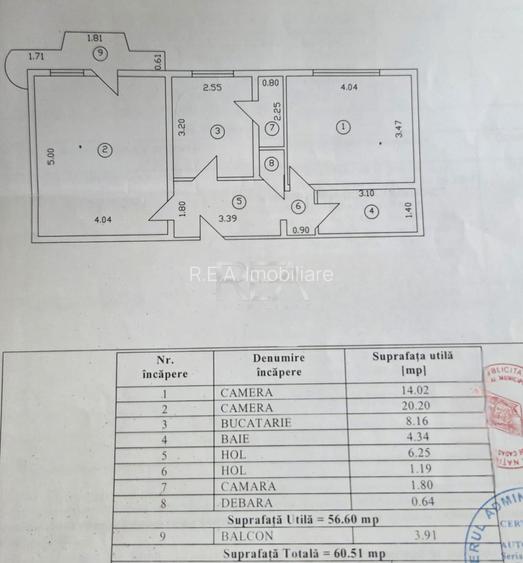 2 camere Mall Vitan decomandat, inst. schimb., et. 3, an 1994, metrou - 8