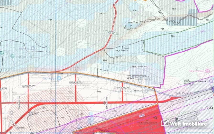 Teren zona Colonia Hodai, 10320 mp, Utr - TDA-L, terasat, acces auto - 6