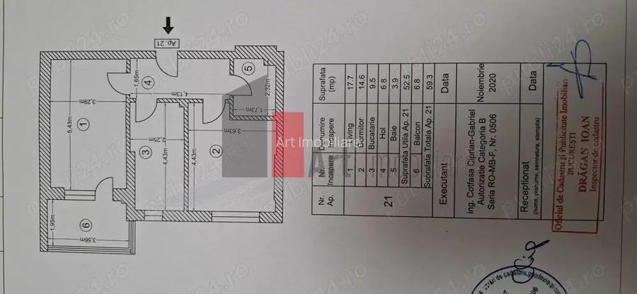 Vindem/inchiriem apartament superb 2 camere  in  Envogue Residence - 11