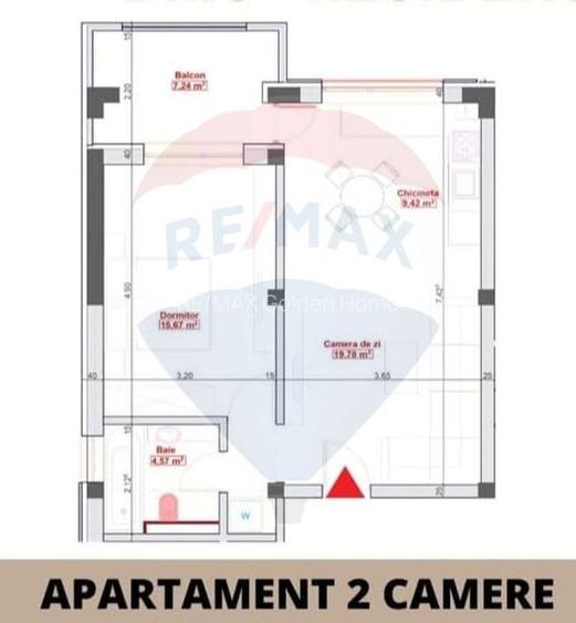 Apartamente cu 2 camere zona de Nord - 11
