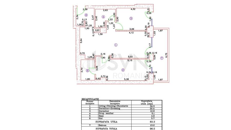 REA1026039 Cortina 126 I Apartament 3 camere I Finisaje premium - 10