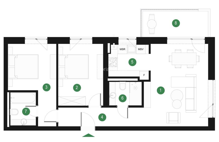 Apartament de 3 camere cu mutare imediată  - Pădurea Băneasa - zona Pipera - 1