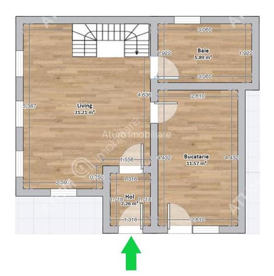 Casa individuala cu 3 camere 2 bai si teren 172 mp situata in Sibiel - 6