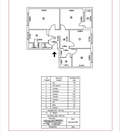 Apartament 4 camere, decomandat, 82 mp - Trapezului, Metrou 1 Decembrie 1918 - 7