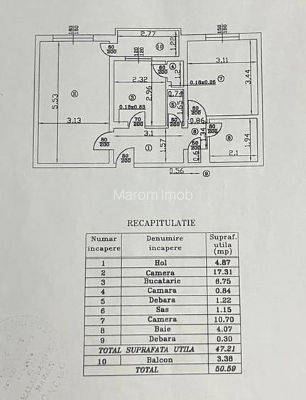 Apartament cu 2 camere decomandat | Piata Rahova | Buzoieni - 1