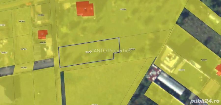 TEREN INTRAVILAN ZONA REZIDENTIALA  2121 MP- TURNISOR - 2