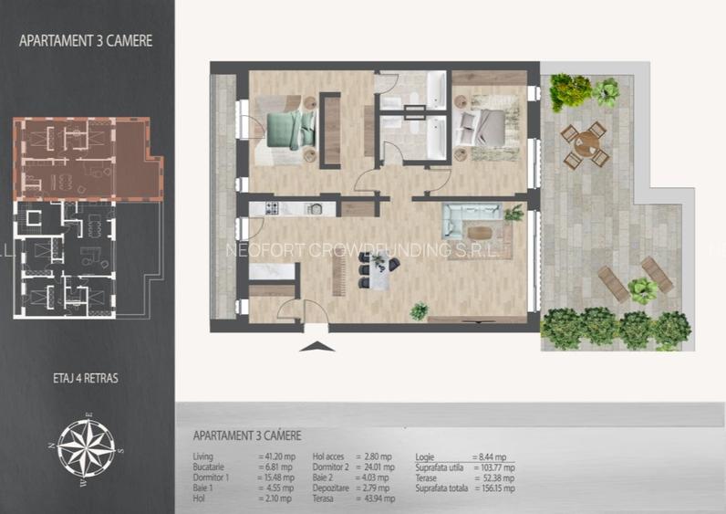 NOU! Apartament 3 Camere Metrou Nicolae Teclu, Bloc 2027, Dotari Excelente - 8