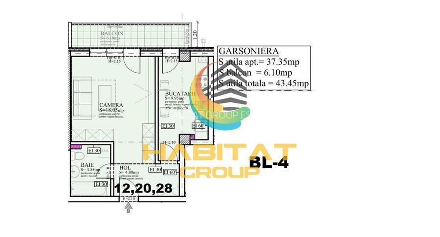 Pallady Garsoniera decomandata 44 mp langa Parcul Teilor - 2