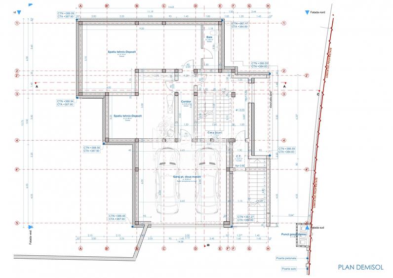 Casa individuala premium | Borhanci | teren 900 mp, garaj 2 masini, semifinisa - 2