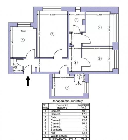 Spatiu comercial/birouri Doamna Ghica | 4 Camere | 2 Bai | Parter - 5