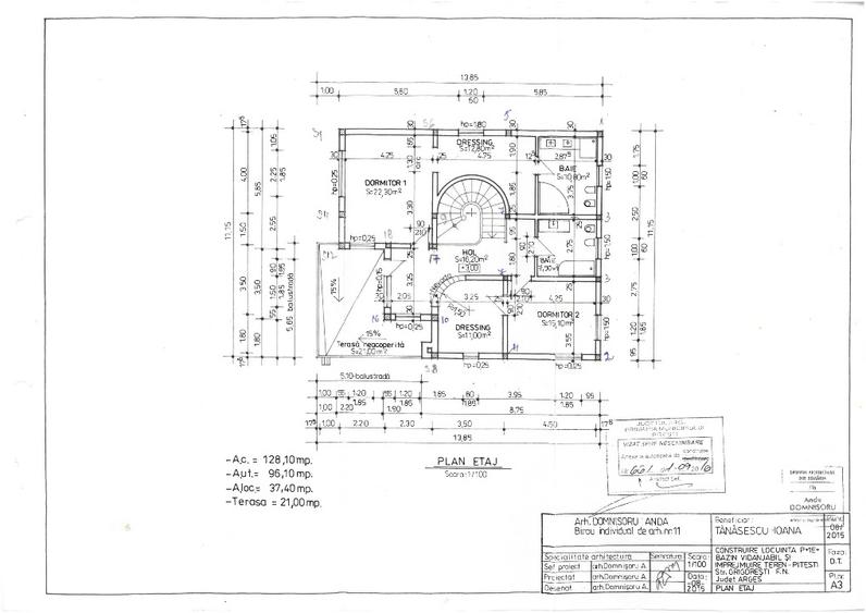 Casa la rosu 150mp , Autorizatie de Construire , teren 813 mp Pitesti - 5