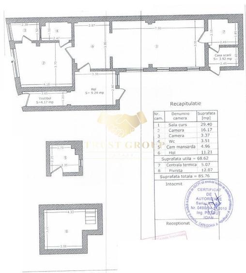 Imobil Eminescu - Radu de la Afumati - P+2 - 10 camere - 26