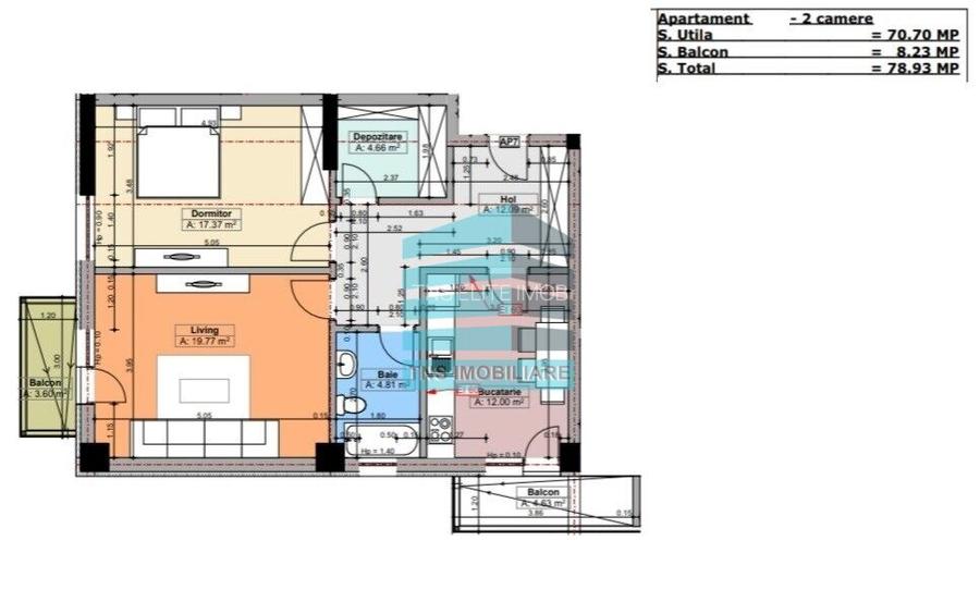 Pallady- 5 min metrou Teclu- 2 Cam- Finalizat-Spatios- 78 mp- Parcare - 17