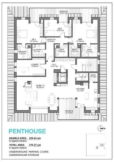 Penthouse de lux la padure,5 camere, 275 mp,  imobil boutique, 3950 Eur plus TVA - 12