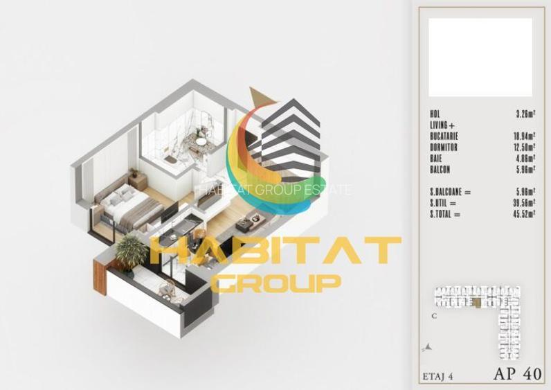 Pallady 2 camere tip studio 48 mp LUX langa Parcul Teilor - 2