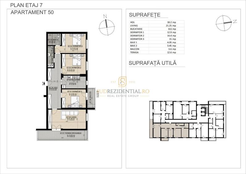 Apartament in bloc nou, 4 camere, decomandat - zona Brancoveanu - 1