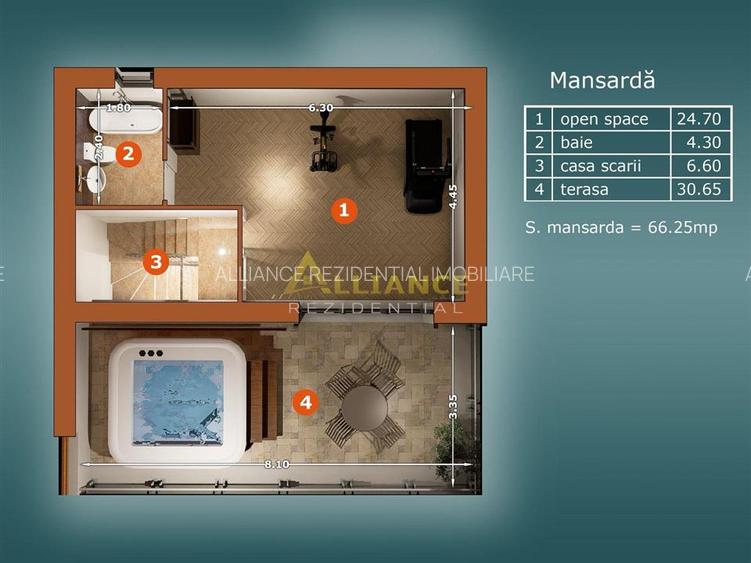 Casa 5 camere tip DUPLEX - 4 bai, Terasa + Curte, 250 MP - 12