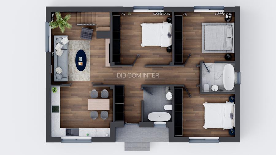 Casa individuala, la cheie, sat Dumbraveni, comuna Balotesti, str. Lahovari 90G - 18