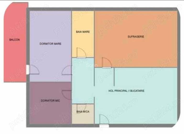 Racadau - (Magnolia)Ap. 3 camere de vanzare  - 16