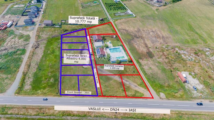 Complex cu Piscină/Cazare de Vânzare, 10.777mp Teren - DN24, Vaslui - 29