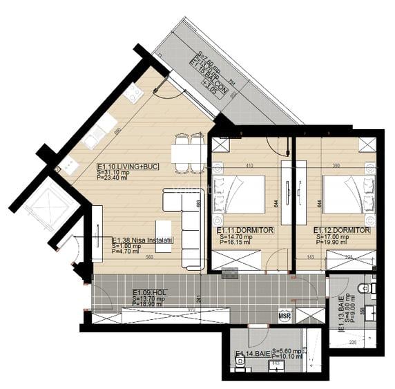 Splaiul Unirii - Ap. 3 Camere - SAVAR RESIDENCE SPLAI - 2