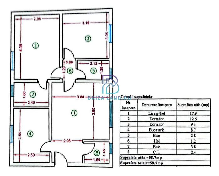 Soseaua Chitilei, zona Crusovat, casa 3 camere, doua bai, teren 183mp - 15