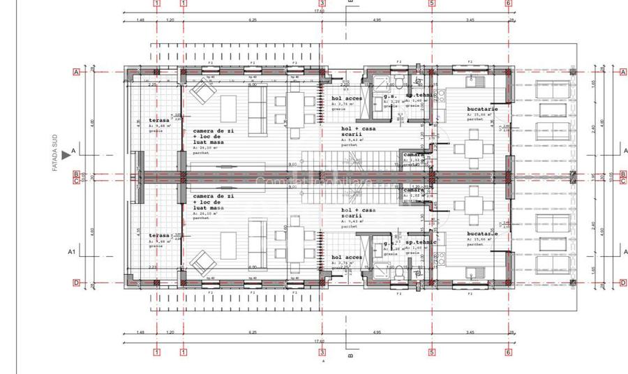 Casă de tip duplex de vânzare | Stadiu semifinisat | Zona Voroneț - 12