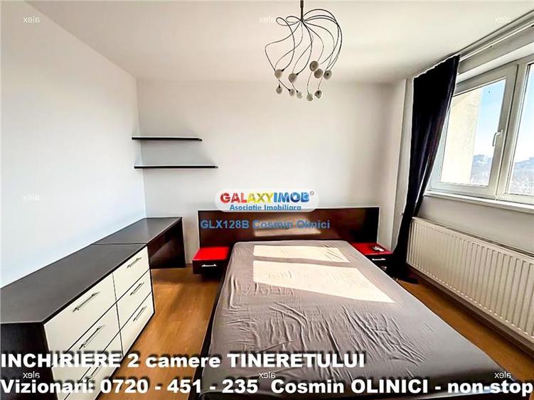 Inchiriere apartament 2 camere Tineretului vedere parc mobilat - 4
