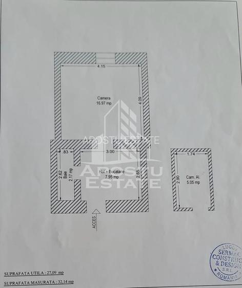 Apartament 1 camera de vanzare, Complexul Studentesc, Timisoara - 12