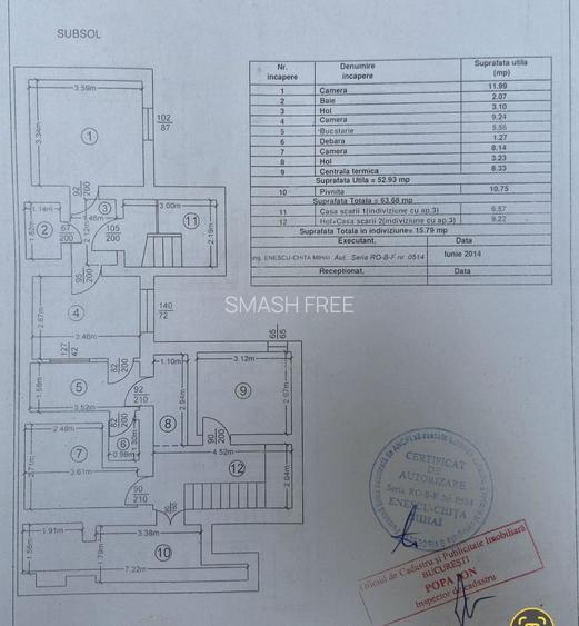 Casa S+P+ 1 Etaj + Pod -  264,16 mp + teren 162 mp - Universitate - Armeneasca - 24