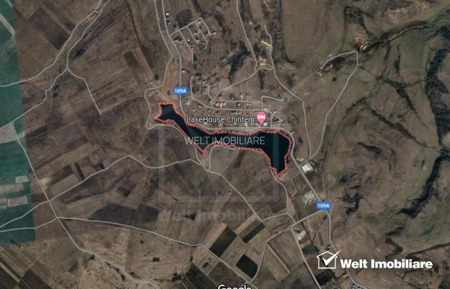 Teren de vanzare 5800mp, Front la lac Chinteni, oportunitate investitie  - 2